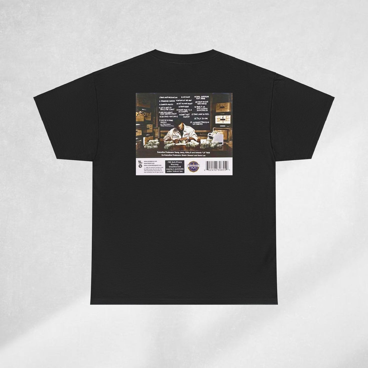 Young Jeezy Thug Motivation 101 Album Cover T-Shirt