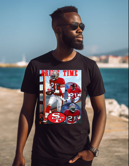 Deion Sanders,PrimeTime,Vintage T-shirt,Retro T-shirt,Game Day T-shirt,San Francisco Fans,Sunday Game Wear,San Francisco 49ers Retro Player