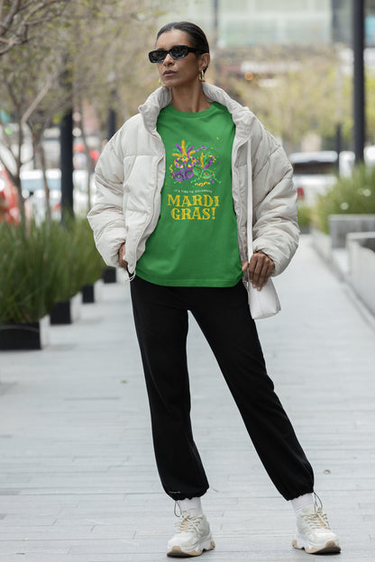 Mardi Gras Long Sleeve T-shirt, Long Sleeve Mardi Gras T-shirt, Mardi Gras Party Long Sleeve T-shirt, Fat Tuesday Mardi Gras T-shirt