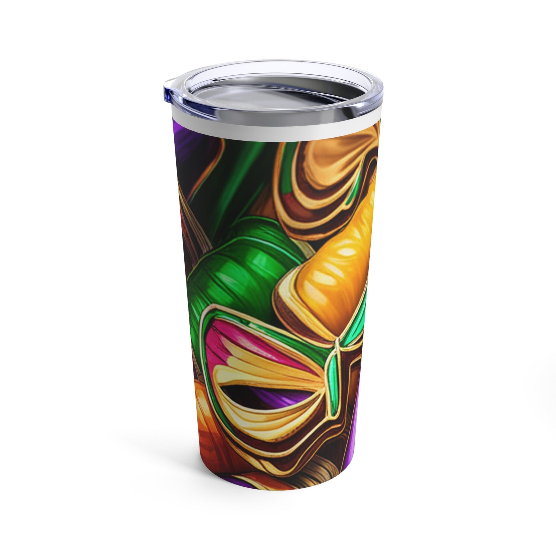 Mardi Gras theme Tumbler, Fat Tuesday Tumbler, Party Time Tumbler, Carnival Tumbler, MG Tumbler, Let The Good Times Roll Tumbler