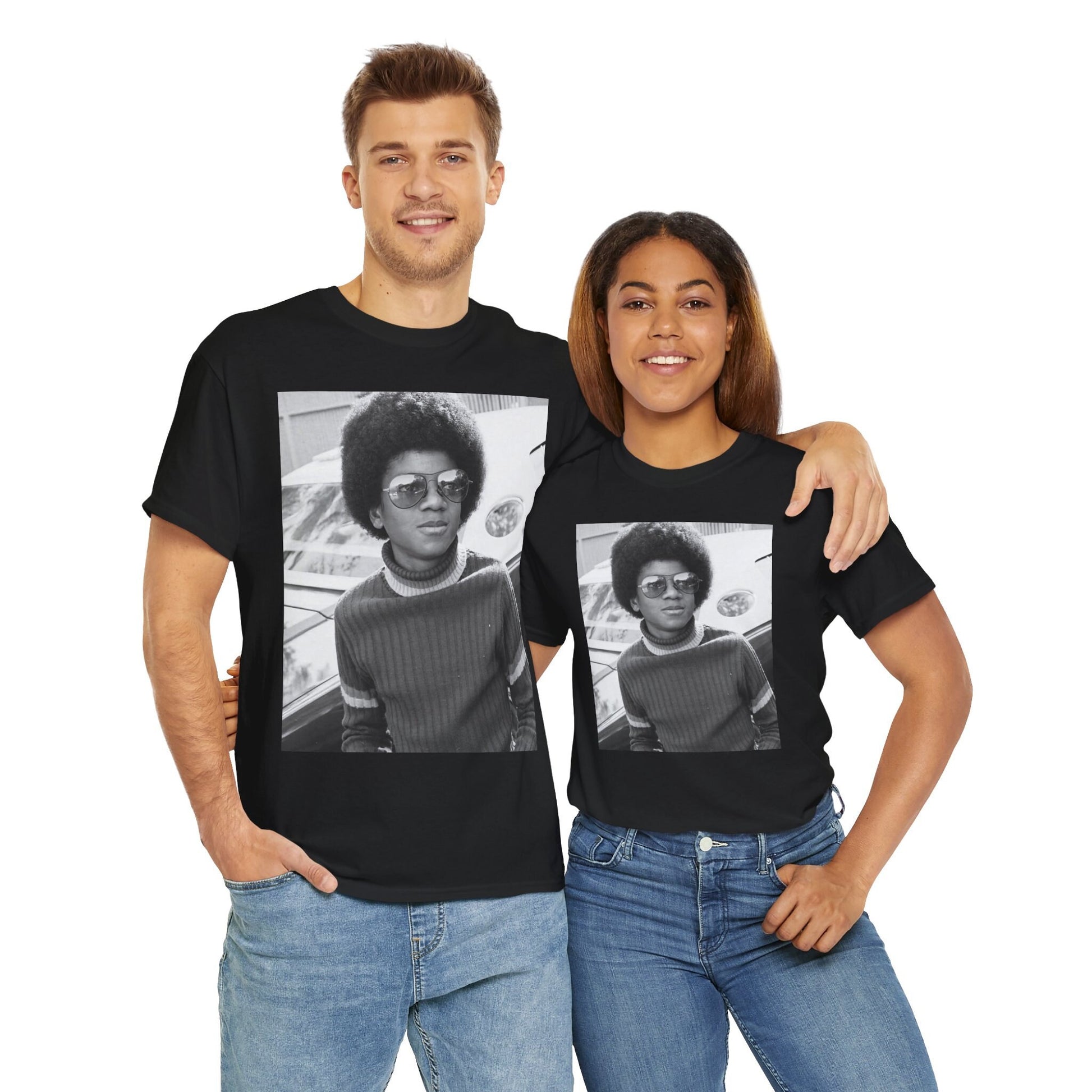 Throwback Young Michael Jackson Tee - Vintage Retro Graphic Shirt Retro Michael Jackson Tee - Iconic 'I Want You Back' Graphic Classic Tee