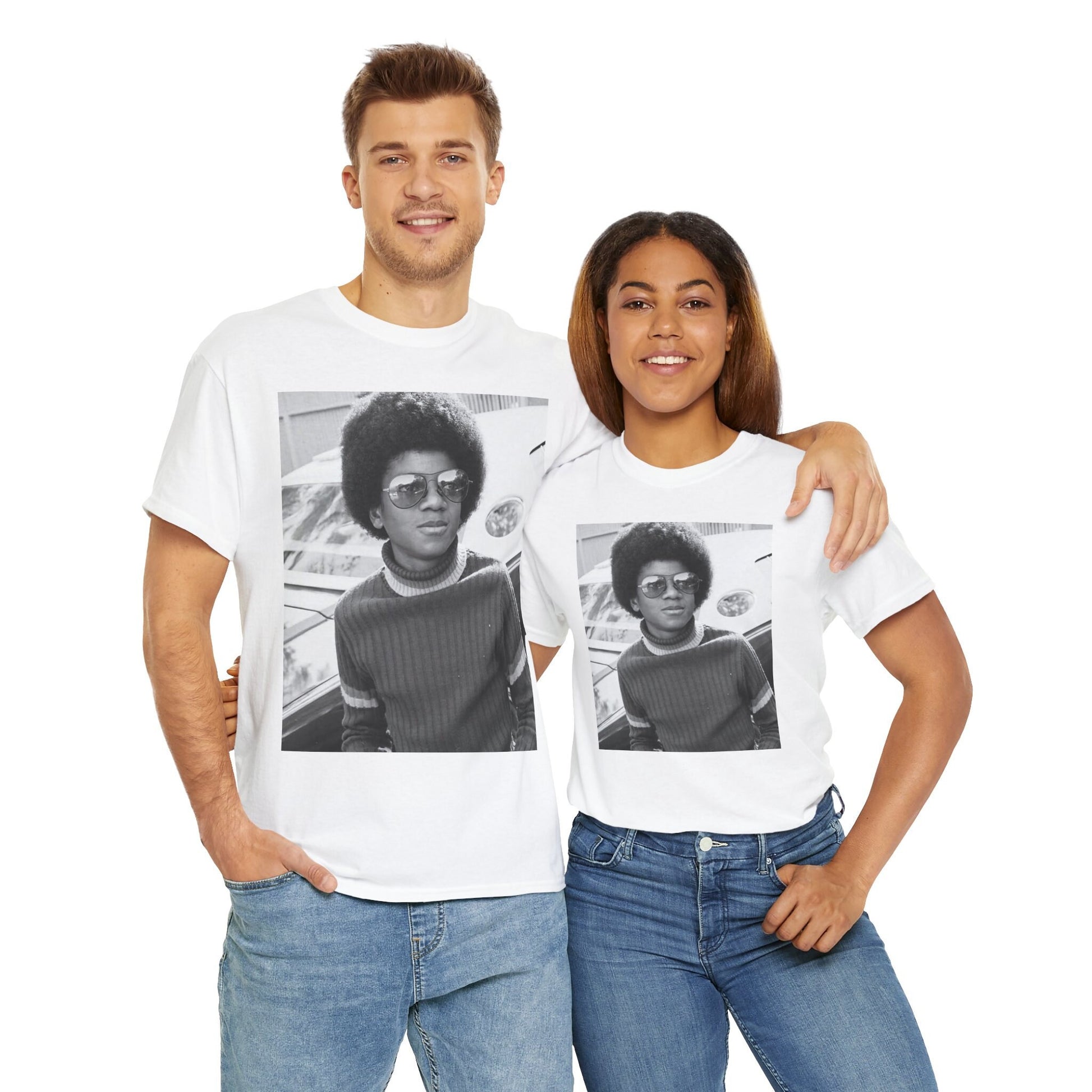 Throwback Young Michael Jackson Tee - Vintage Retro Graphic Shirt Retro Michael Jackson Tee - Iconic 'I Want You Back' Graphic Classic Tee