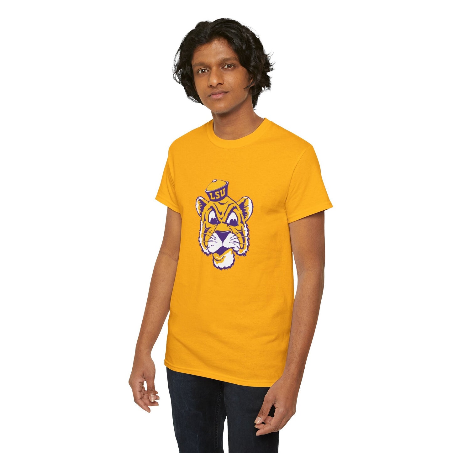 Vintage LSU Mascot Cartoon Tee, Retro LSU Mascot Cartoon Tee, Classic LSU Mascot Cartoon Tee, Tiger Mascot Cartoon Tee