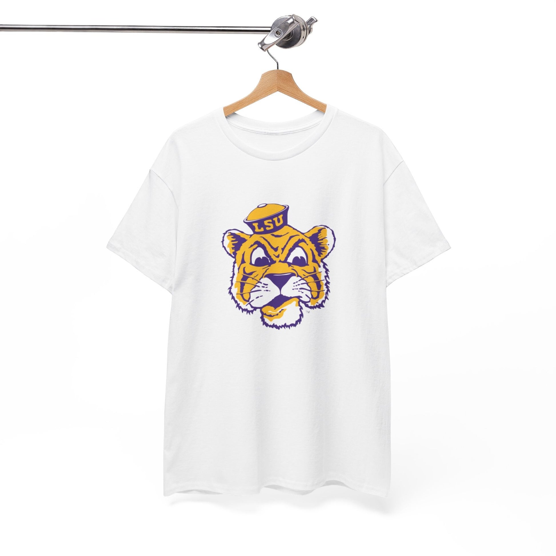 Vintage LSU Mascot Cartoon Tee, Retro LSU Mascot Cartoon Tee, Classic LSU Mascot Cartoon Tee, Tiger Mascot Cartoon Tee