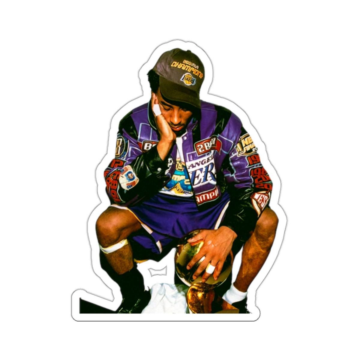 Vintage Kobe Bryant Kiss-Cut Sticker,Retro Kobe Bryant Kiss-Cut Sticker,Classic Kobe Bryant Kiss-Cut Sticker,Mamba Kiss-Cut Sticker